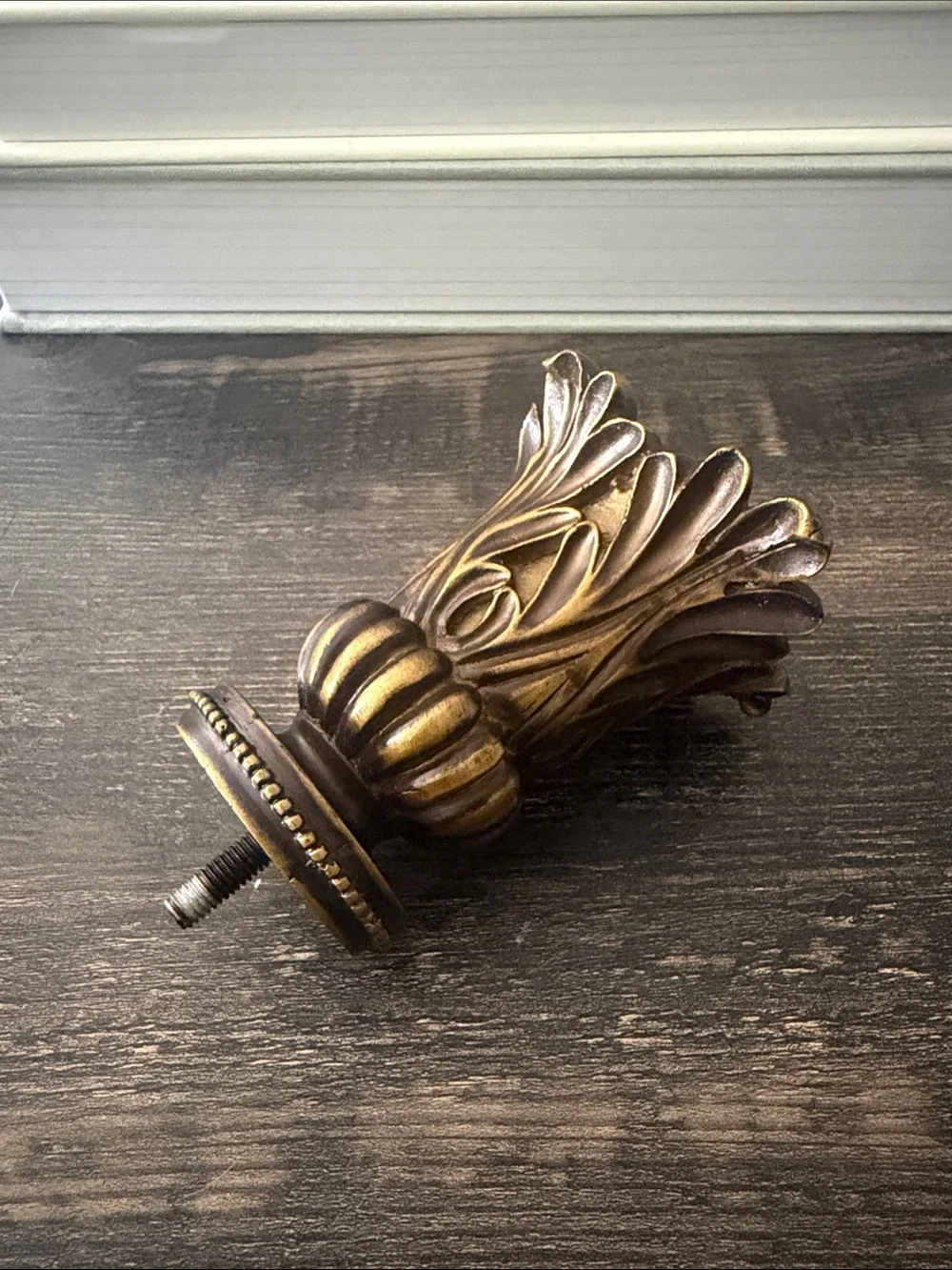 Decorative finials - Gold-Bronze color (curtain end caps)